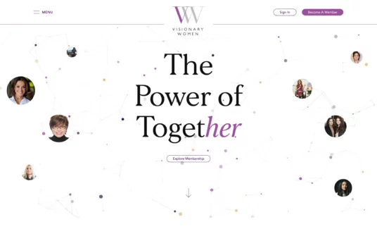 Visionary Women website