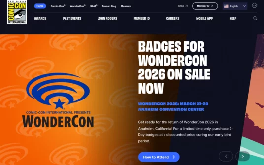 Comic-Con website