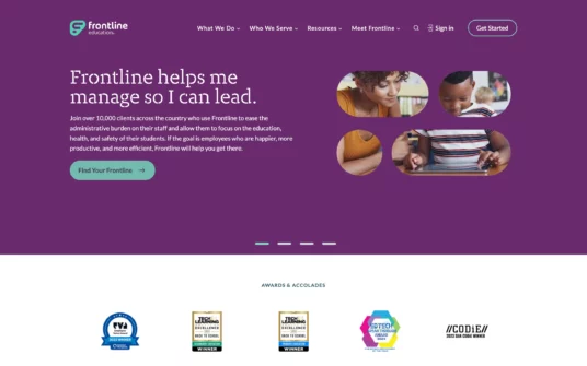 Frontline Education website