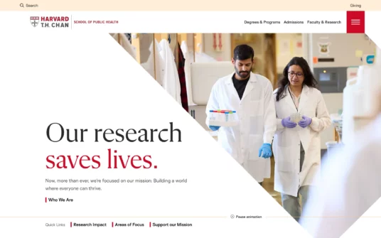 Harvard Chan School website