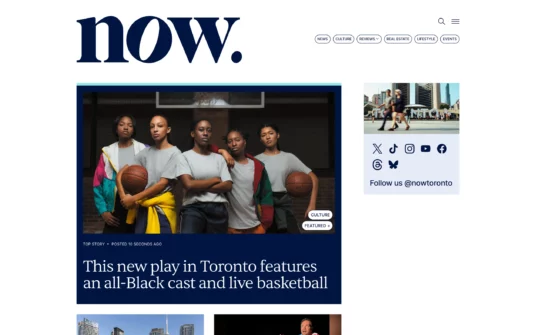 Now Toronto website