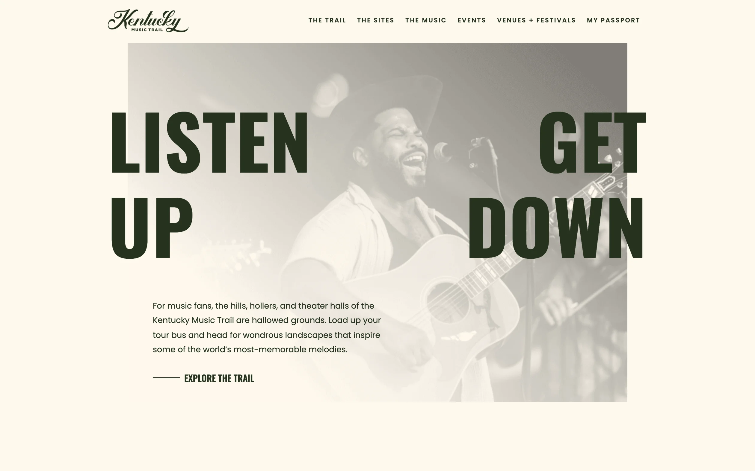 Kentucky Music Trail website