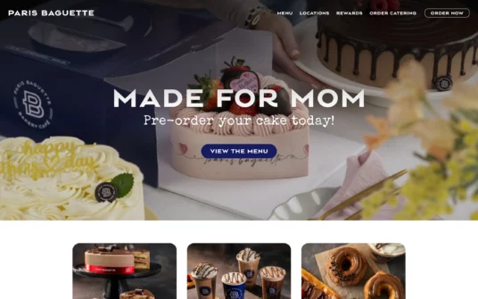 Paris Baguette website
