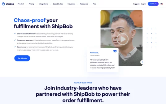 ShipBob website