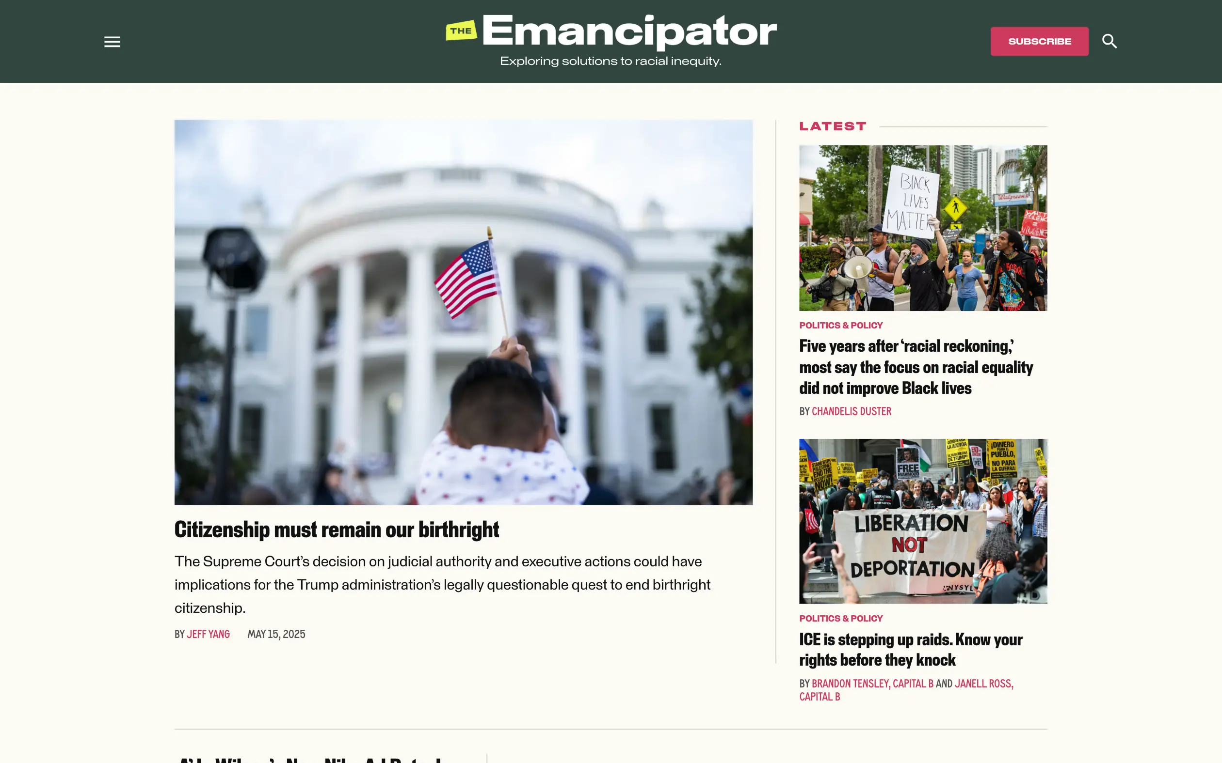 The Emancipator website