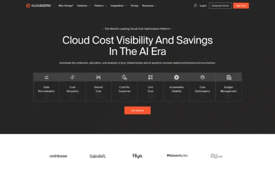 CloudZero website