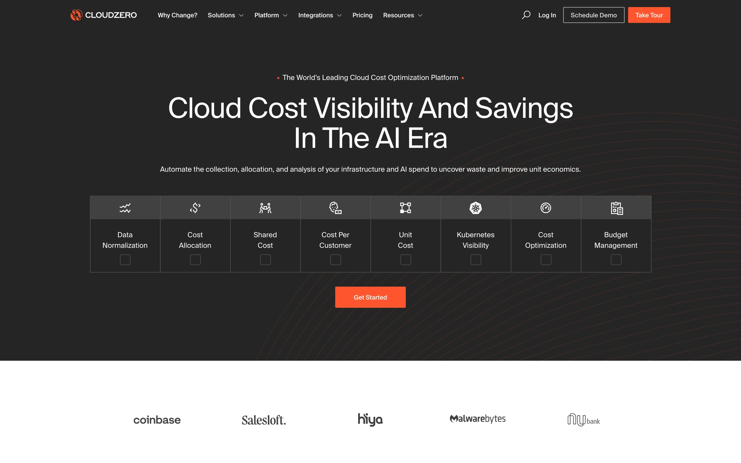 CloudZero website