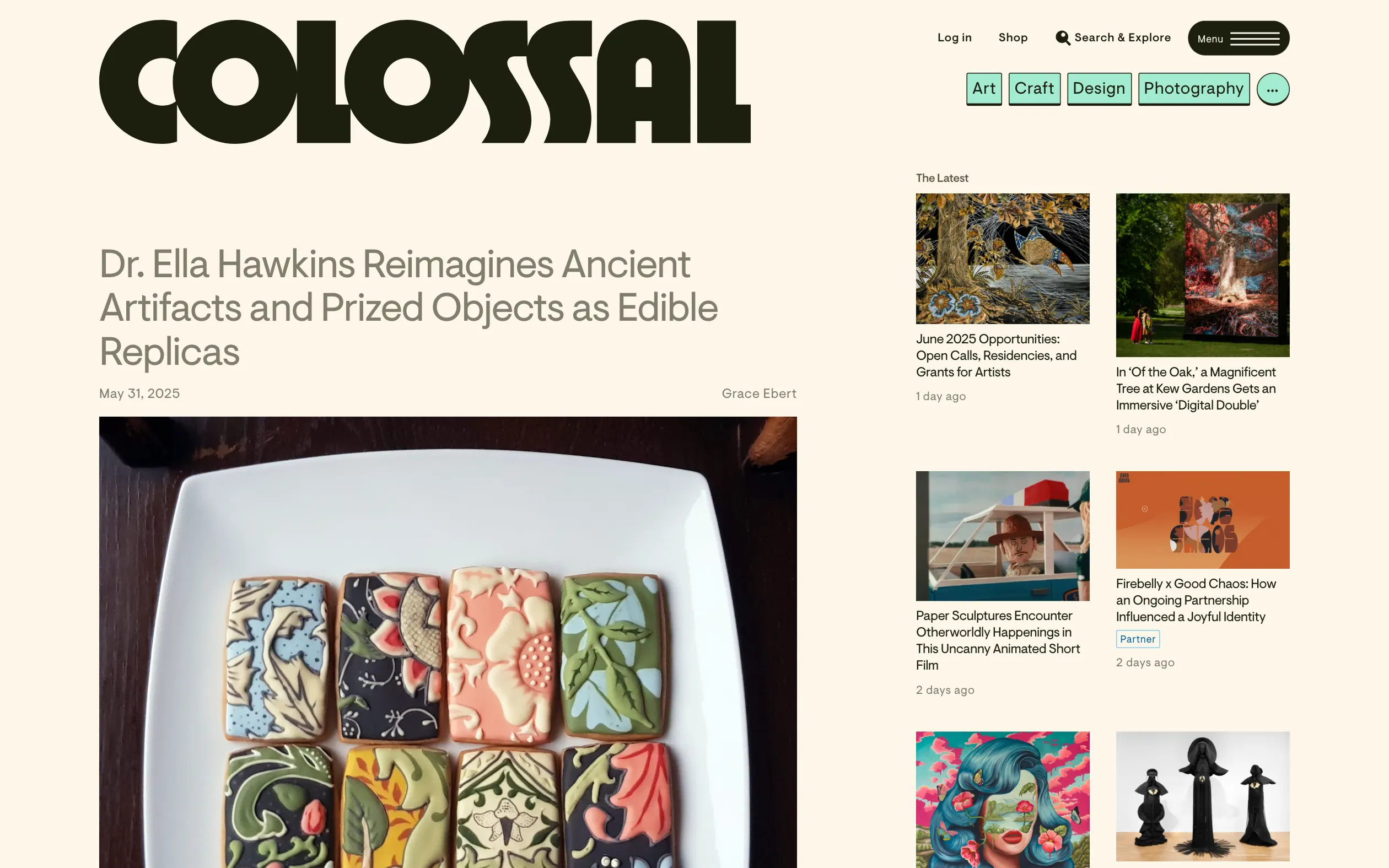 Colossal website