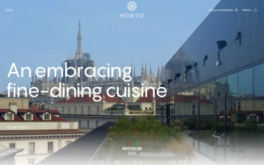 Horto Restaurant website