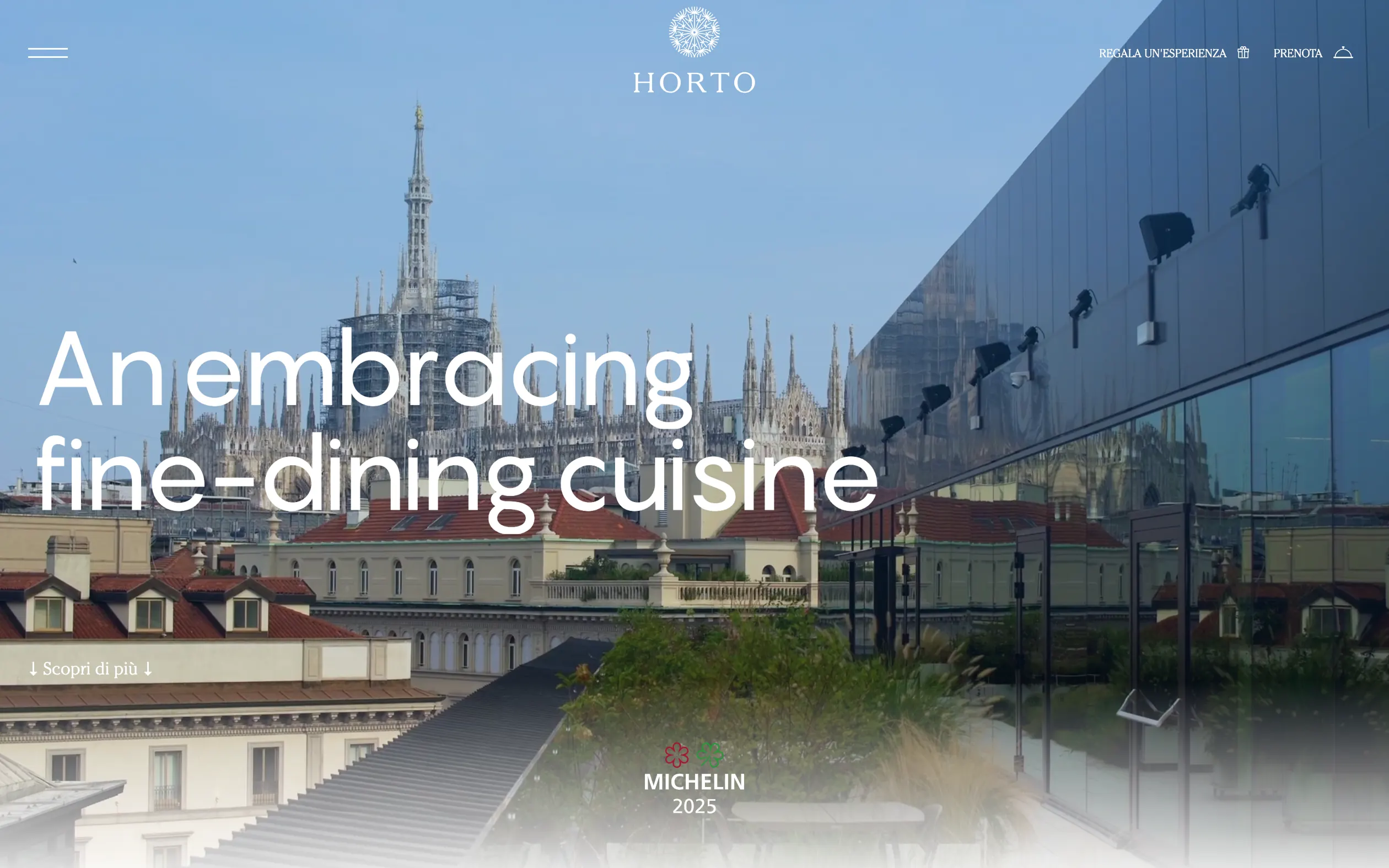Horto Restaurant website
