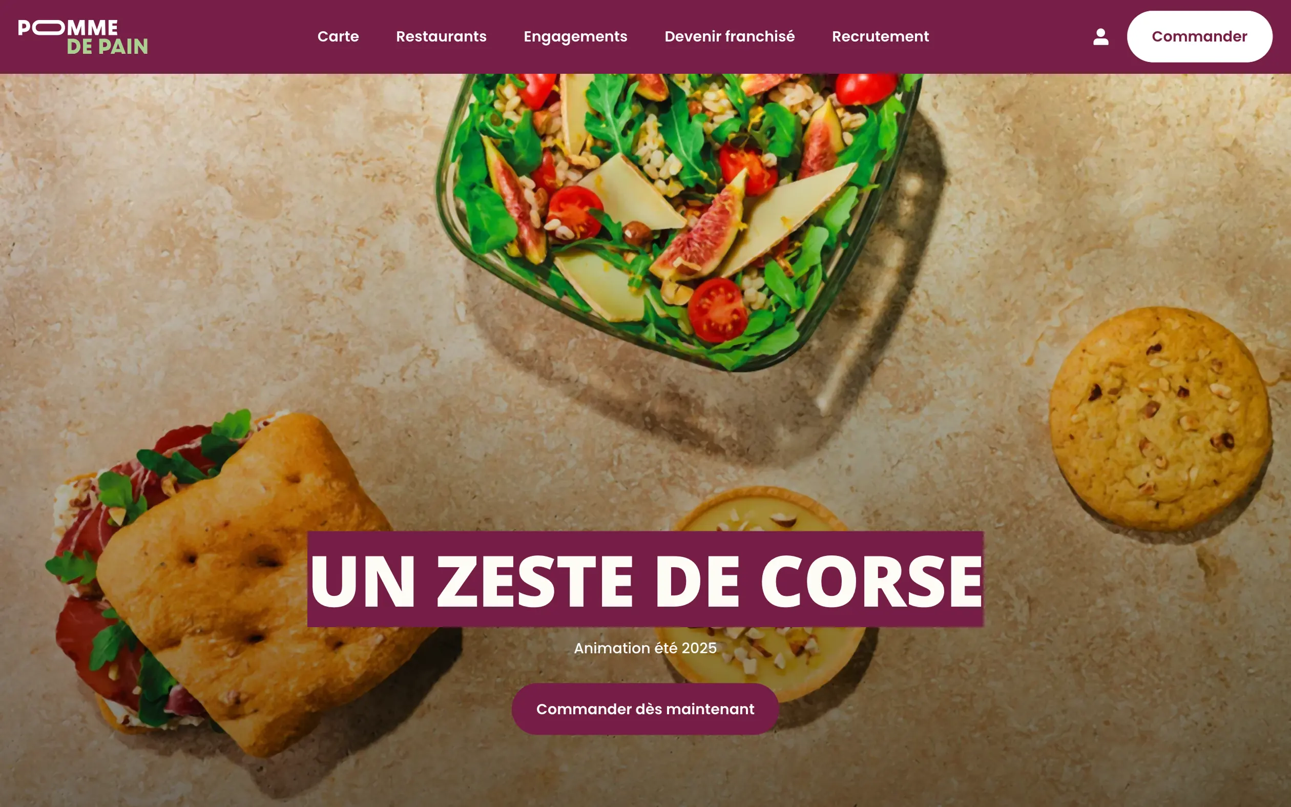 Pomme de Pain website