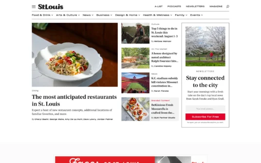 St. Louis Magazine website