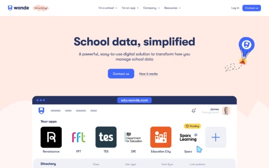 Wonde website