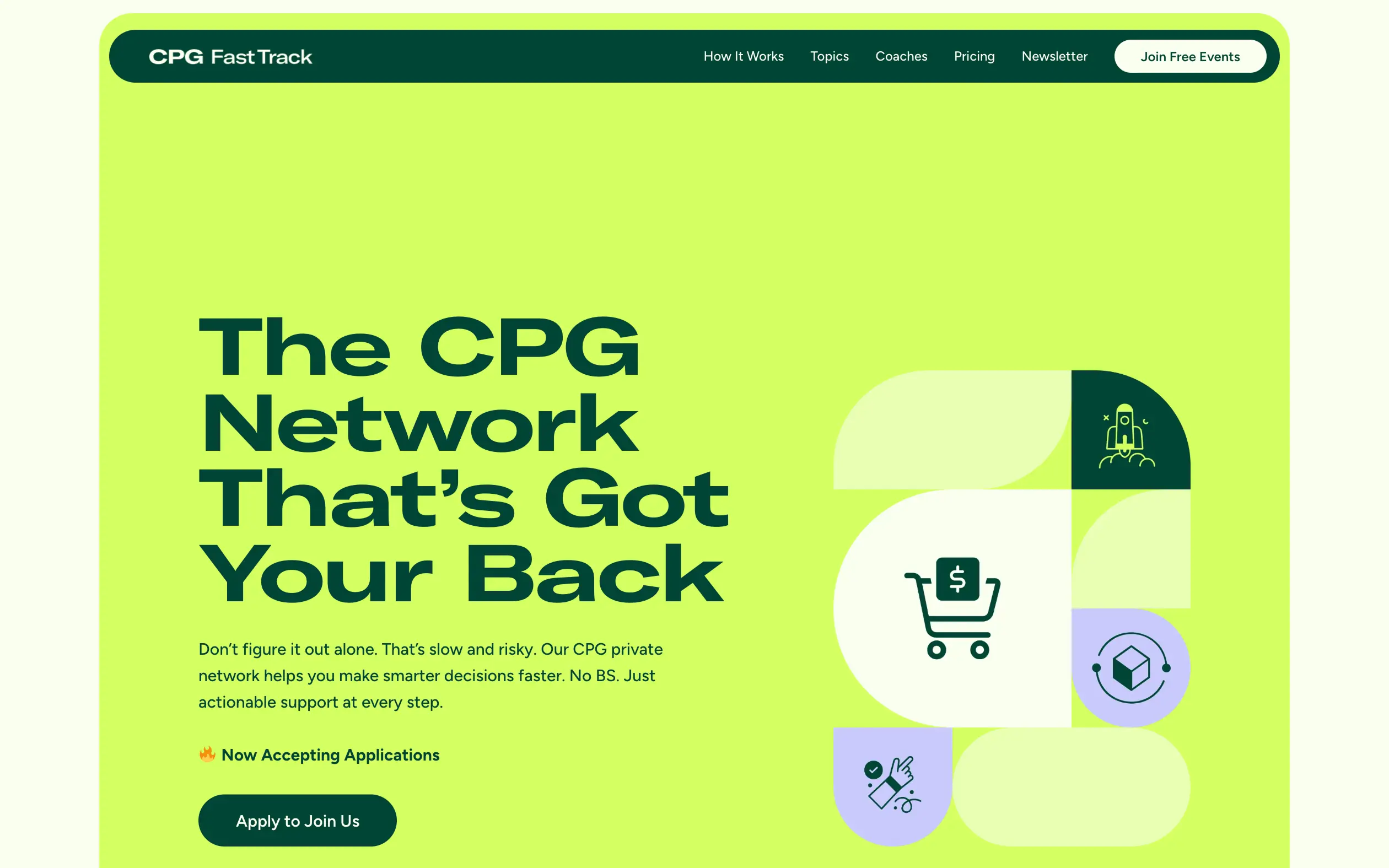 CPG Fast Track website