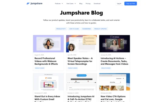 Jumpshare blog