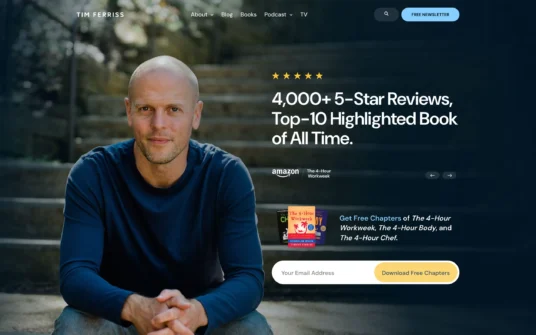 Tim Ferriss website
